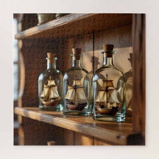 A Shelf of Ships in a Bottle ジグソーパズル (縦)