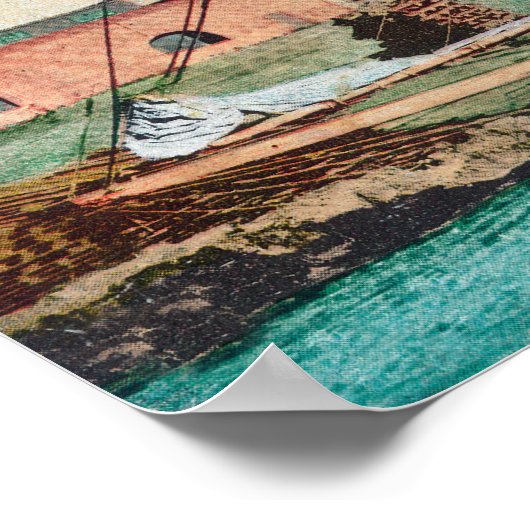 A Shipping Schooner ScenePetaluma, CA ポスター (角)