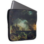 A Shipwreck in Stormy Seas by Claude-Joseph Vernet ラップトップスリーブ (正面右)
