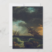 A Shipwreck in Stormy Seas by Claude-Joseph Vernet 招待状 (正面)