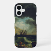 A Shipwreck in Stormy Seas by Claude-Joseph Vernet iPhone 16ケース (裏面)
