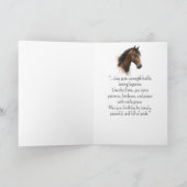 A Shire Horse  Personality Birthday  カード (内部)