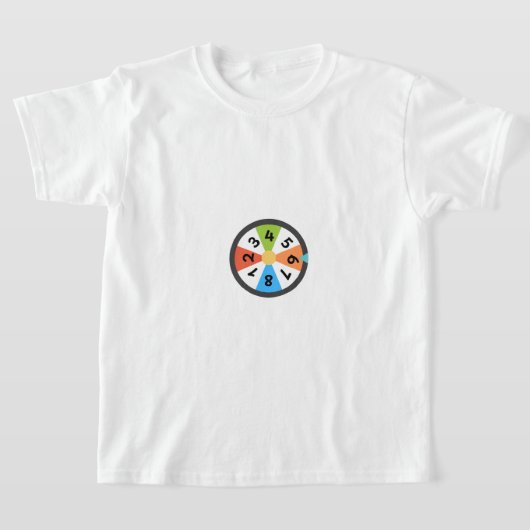 A shirt designed for children to learn numbers tシャツ (レイダウン)