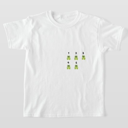 A shirt designed for children to learn tシャツ (レイダウン)