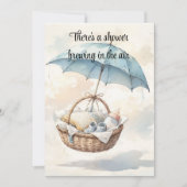 A Shower is Brewing Baby Digital Download Invite 招待状 (正面)