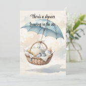 A Shower is Brewing Baby Digital Download Invite 招待状 (スタンド正面)