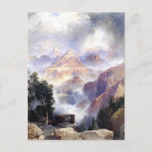 A Showery Day, Grand Canyon - 1919 ポストカード (正面)