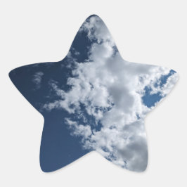 A side of clouds 星シール