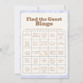 A SIlly Goose Blue Find The Guest Bingo Card 招待状 (正面)