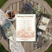 A Silly Goose Green Guess Who Game card 招待状