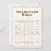 A SIlly Goose Pink Find The Guest Bingo Card 招待状 (正面)