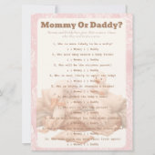 A Silly Goose Pink Guess Who Game card 招待状 (正面)