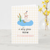 A Silly Goose told me it's your Birthday カード (黄色い花)