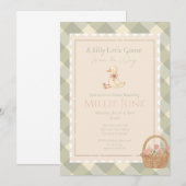 A Silly Little Goose Is on the Way Shower invite 招待状 (正面/裏面)