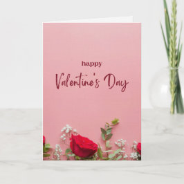 A simple but pretty valentine's Day Card カード