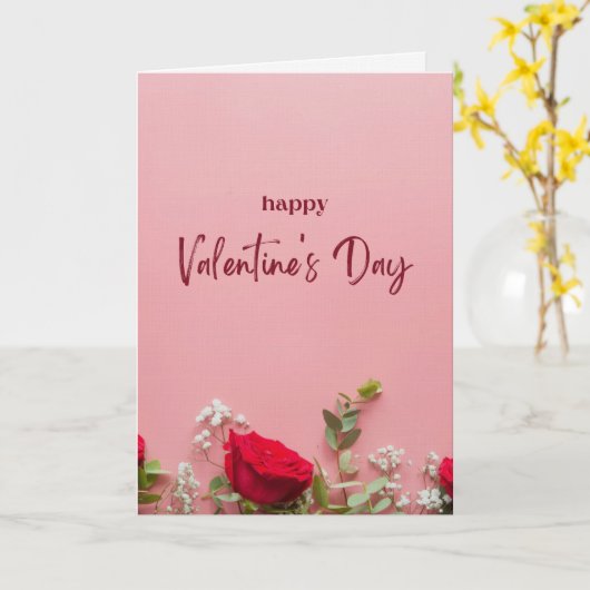 A simple but pretty valentine's Day Card カード (黄色い花)