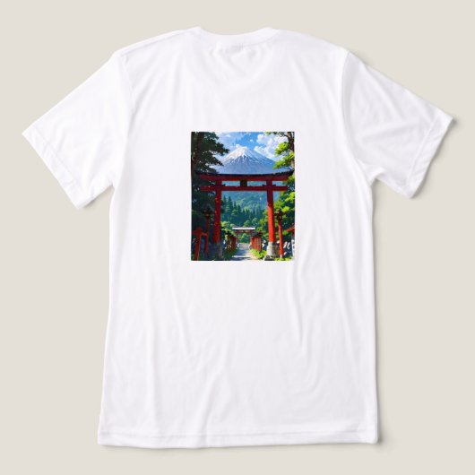 a simple classic t-shirt with a cartoon  トライブレンドＴシャツ (デザイン裏面)