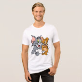 a simple classic t-shirt with a cartoon  トライブレンドＴシャツ (正面全面)