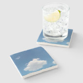 A simple cloud ストーンコースター (横)