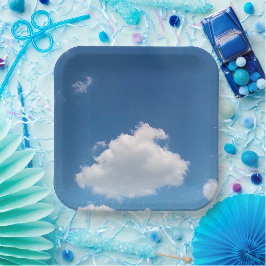 A simple cloud ペーパープレート (パーティー)