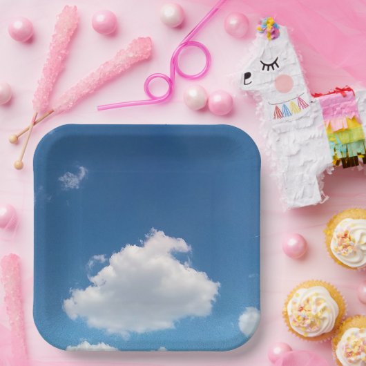 A simple cloud ペーパープレート (パーティー)