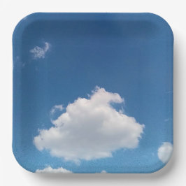 A simple cloud ペーパープレート