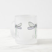 A SIMPLE DRAGONFLY FROSTED MUG フロストグラスマグカップ (正面左)
