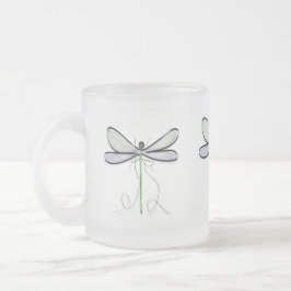 A SIMPLE DRAGONFLY FROSTED MUG フロストグラスマグカップ