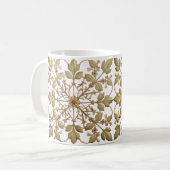  A Simple Elegant Floral Vine Pattern コーヒーマグカップ (正面左)