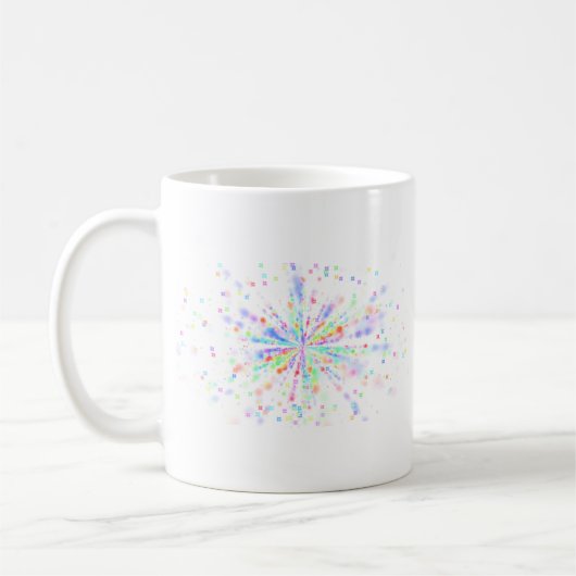  A Simple Elegant Floral Vine Pattern コーヒーマグカップ (左)