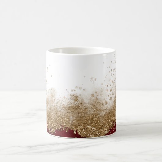  A Simple Elegant Floral Vine Pattern コーヒーマグカップ (中央)