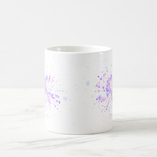  A Simple Elegant Floral Vine Pattern コーヒーマグカップ (中央)
