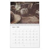 A simple life calendar, rustic and simple calendar カレンダー (3月 2026)