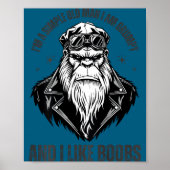 A simple old man am grumpy and like (on back) ポスター (正面)
