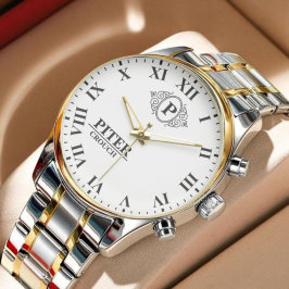 A simple Personalized Name Initial Monogram  腕時計