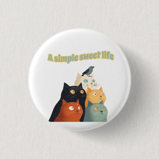 A simple sweet life0001 缶バッジ