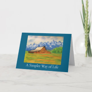 A Simpler Way of Life Greeting Card カード