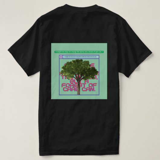 A single tree  tシャツ (デザイン裏面)
