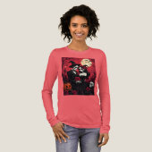 A Skeletal Couple Stands In An Eternal Embrace  トライブレンドＴシャツ (正面全体)