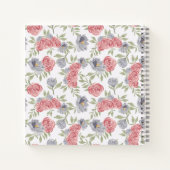 A Sketchbook in Cool, Earthy Roses ノートブック (裏面)