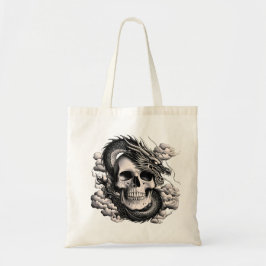 A SKULL AND A DRAGON Tote Bag トートバッグ