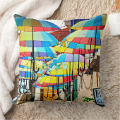 A Sky of Umbrellas in Siem Reap クッション (ブランケット)