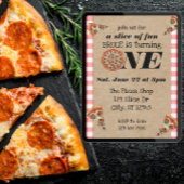 A Slice of Fun 1st Birthday 招待状