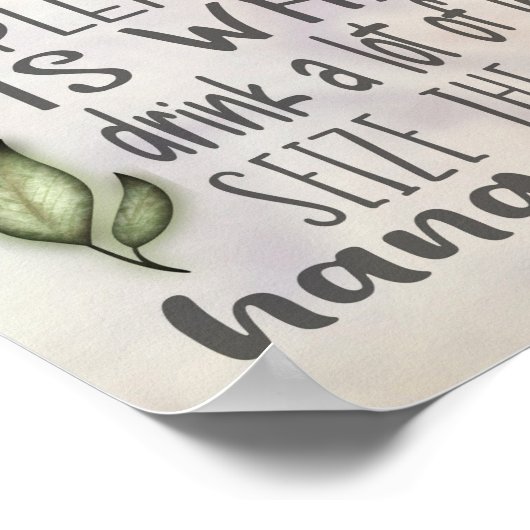 A Sloth's Wisdom やる気を起こさせる引用文14x11ポスター ポスター (角)