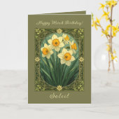 A Small Bouquet Of Daffodils カード (黄色い花)