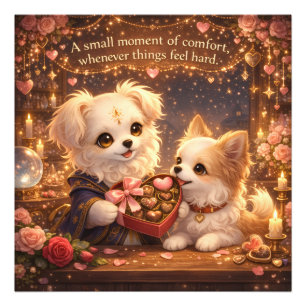 A Small Moment of Comfort – Valentine Art Print フォトプリント