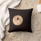 A Snow Goose Against A Full Moon | New Mexico クッション (ブランケット)