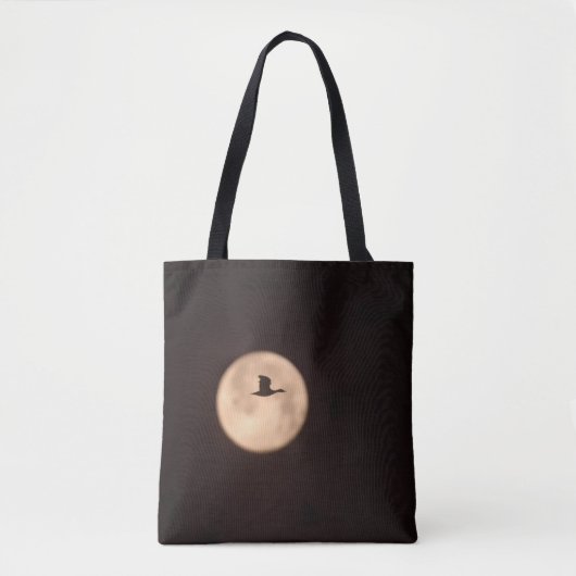 A Snow Goose Against A Full Moon | New Mexico トートバッグ (正面)