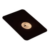 A Snow Goose Against A Full Moon | New Mexico マグネット (右側)