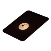 A Snow Goose Against A Full Moon | New Mexico マグネット (左側)